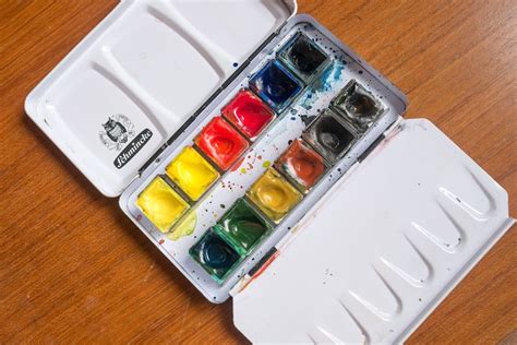 schmincke watercolour metal box set|schmincke watercolor set 12.